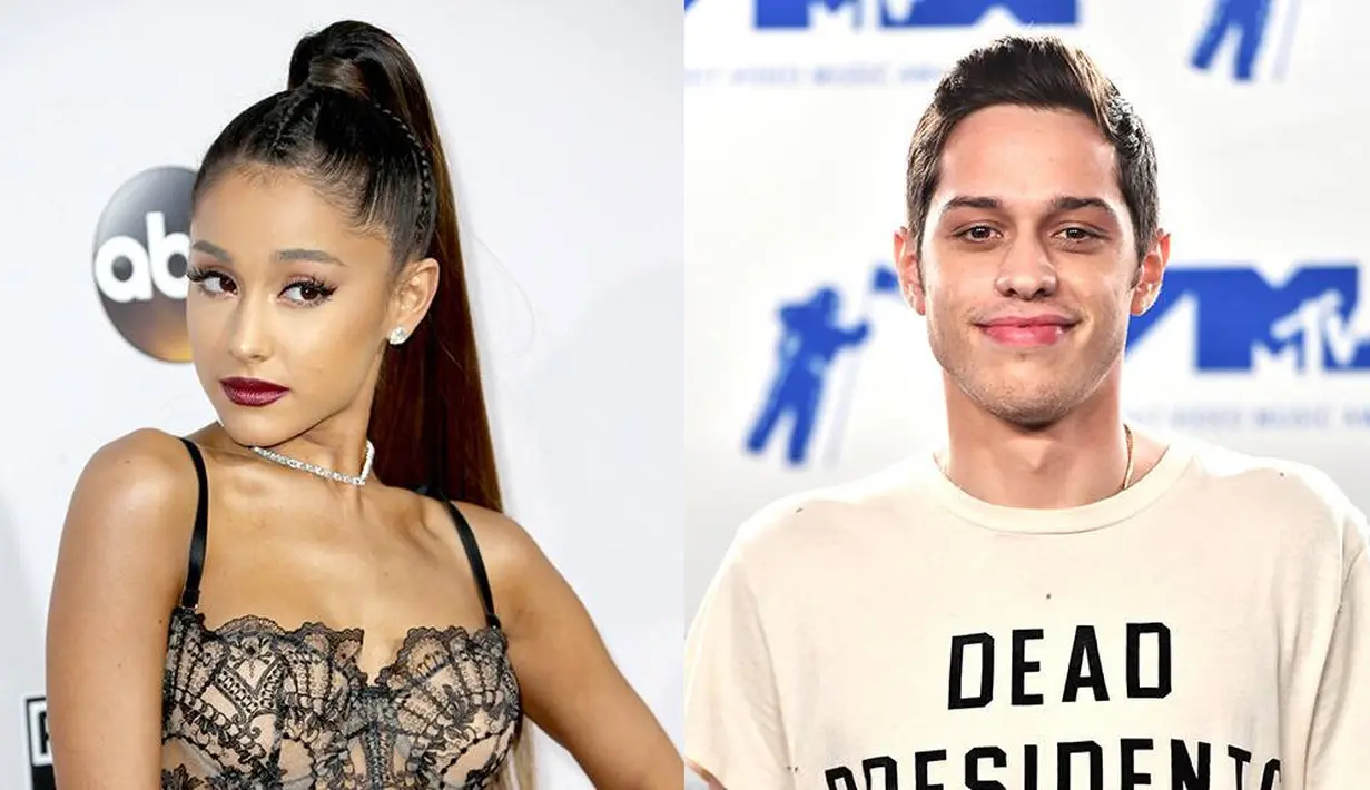 Sepertinya Ariana Grande benar-benar sudah move on dari Mac Miller dan beralih pada Pete Davidson. (Frederick M. Brown/Getty Images, Alberto E. Rodriguez/Getty Images/E! News)