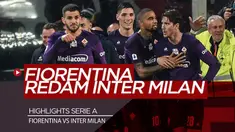 Berita Video Highlights Serie A, Gol Injury Time Fiorentina Gagalkan Kemenangan Inter Milan