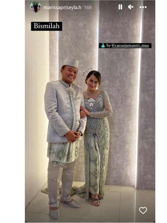 6 Potret Sule dan Memes Prameswari Pamer Pakai Baju Pengantin, Tampil Serasi