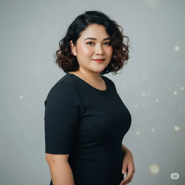 Model Rambut Pendek untuk Wanita Gemuk agar Terlihat Lebih Ramping. Foto: Gemini