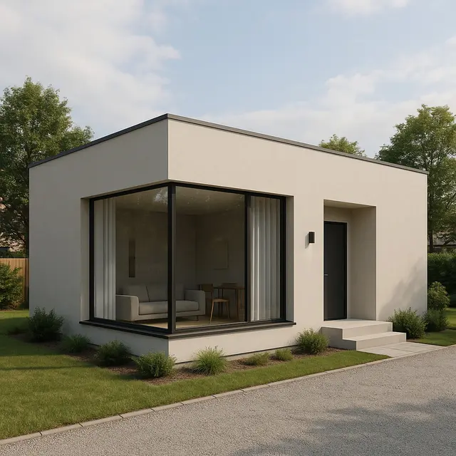 Model Rumah Sederhana 9x6 Meter dengan Atap Datar