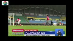 Sebelum hadapi Bhayangkara FC, Semen Padang adakan latihan di Stadion Patriot Candarabhaga, Bekasi.