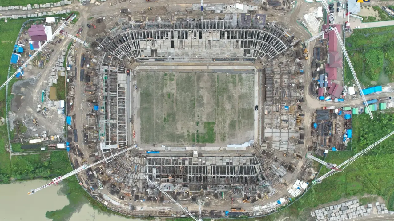 venue PON XXI Aceh-Sumatera Utara (Sumut) beserta dukungan pembangunan jalan di Stadion Utama Provinsi Sumut yang dilaksanakan pada 2023-2024.