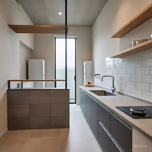 Desain Dapur Terbuka Dibelakang Rumah Sederhana