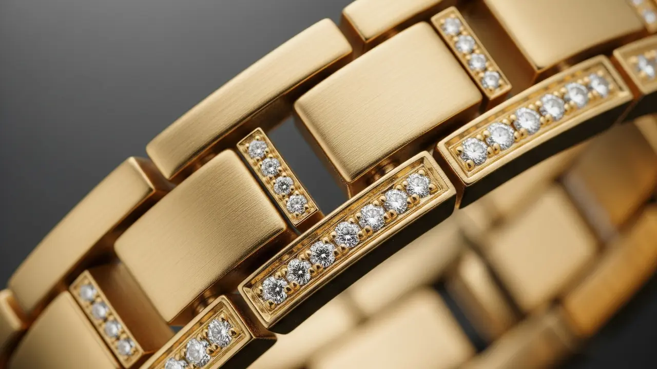 Gelang Emas Model Rantai Jam