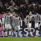 Selebrasi Pemain Juventus (REUTERS/Giorgio Perottino