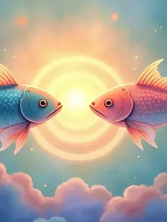 logo ramalan zodiak pisces (sumber: AI generated)