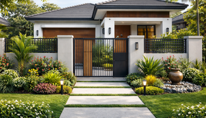 Model Benteng Depan Rumah Minimalis (Foto: ChatGPT)