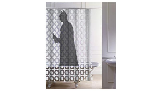Gambar tirai kamar mandi yang kocak. (Sumber: Brainberries)