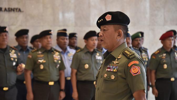 Kenaikan Pangkat 13 Perwira Tinggi (Pati) TNI dengan rincian 7 Pati TNI AD, 5 Pati TNI AL dan 1 Pati TNI AU (Foto: Istimewa)