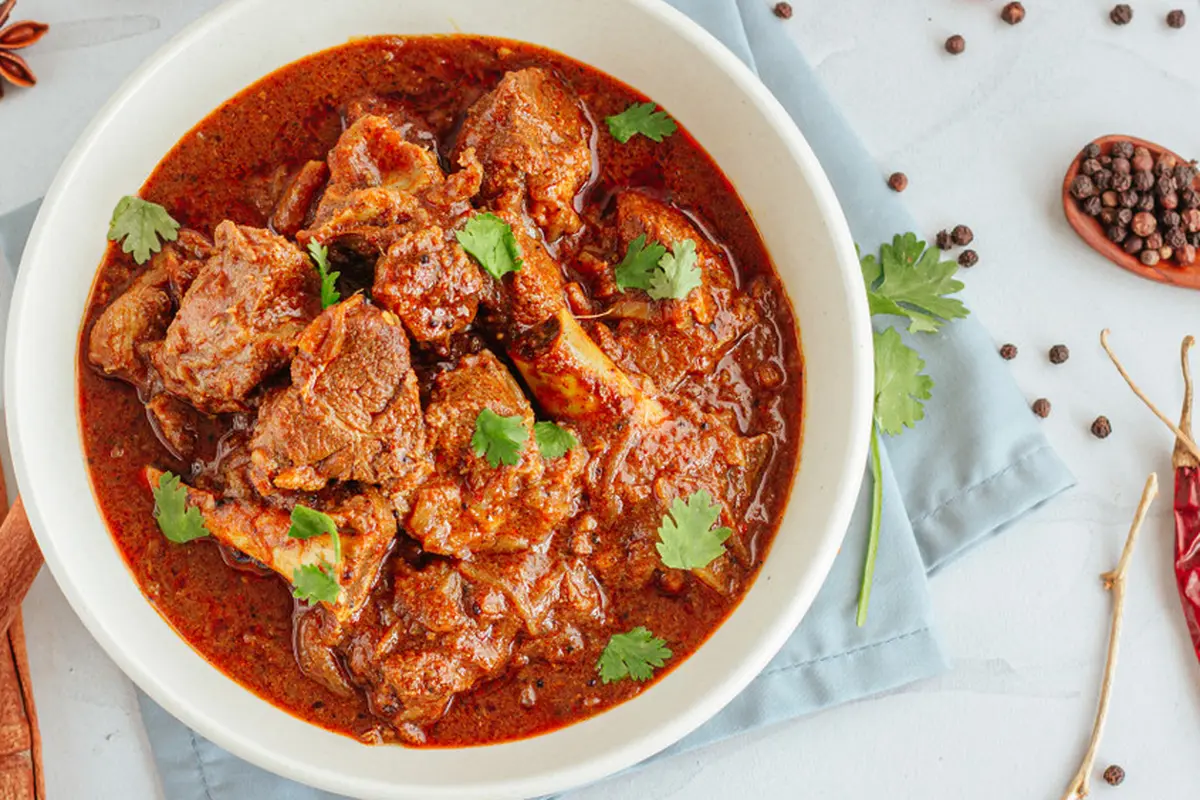 kari daging kambing sapi pedas