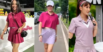 Sederet selebritis kompak mengenakan baju olaharga di acara Ayu Dewi. Bagaimana penampilannya? Mari kita simak