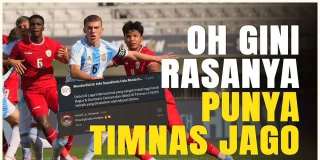 VIDEO: Netizen Puji Penampilan Timnas Indonesia U-20 Setelah Kalahkan Argentina di Seoul Earth On Us Cup 2024
