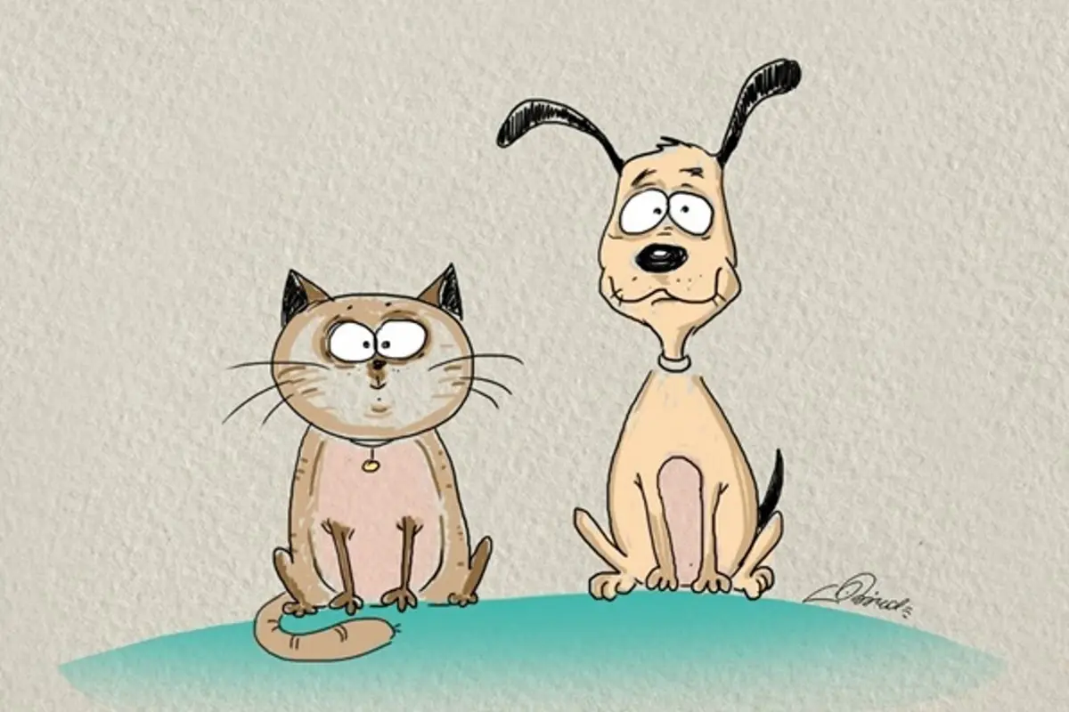 6 Ilustrasi Ini Tunjukkan Kucing adalah Raja, Anjing adalah Teman