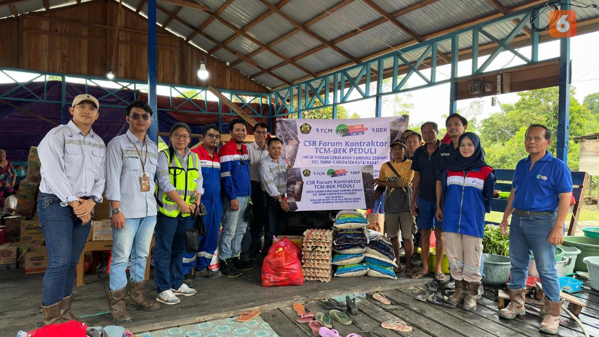 Kebakaran Kampung Sempant dan Solidaritas Ramadan, Forum CSR Kontraktor TCM BEK Hadir Bantu Korban