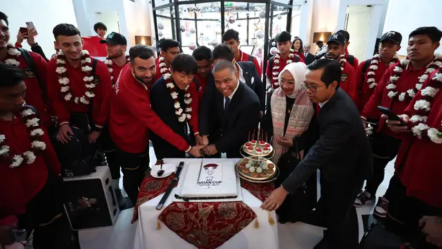 Timnas Indonesia tiba di Qatar untuk Piala Asia 2023.