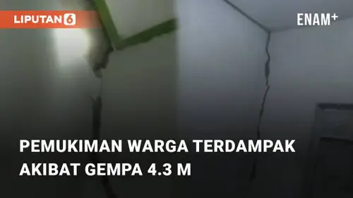 VIDEO: Pemukiman Warga Terdampak Akibat Gempa Sebesar 4.3 Magnitudo di Brebes