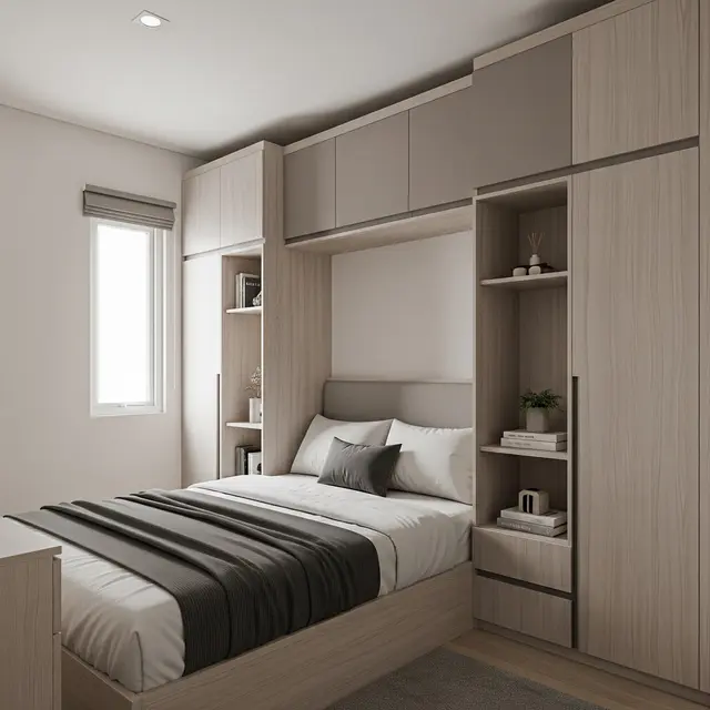Lemari Built-in di Kamar