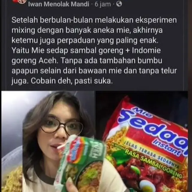Sebelum Harga Naik, Wanita Masak 2 Merek Mi Instan Jadi Satu, Bagaimana Rasanya?