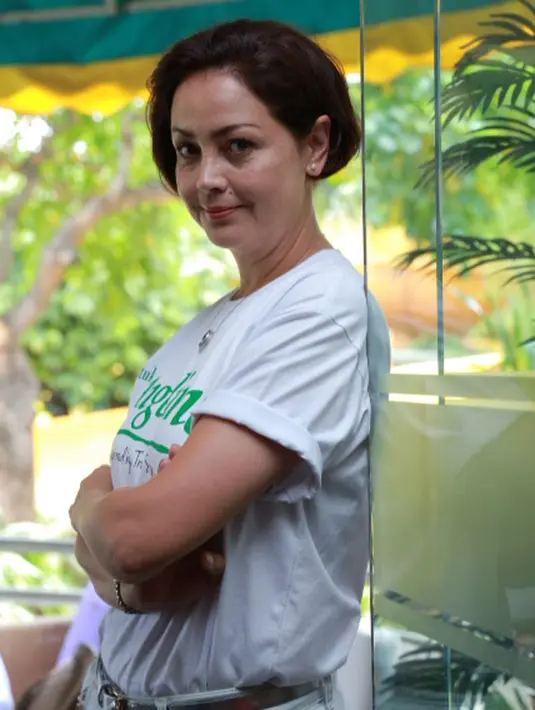 Setelah bermain dalam film horror "The Dark Side" menjadi hantu, Roweina kembali mendapat tawaran bermain dalam film Untuk Angeline. (Galih W. Satria/Bintang.com)