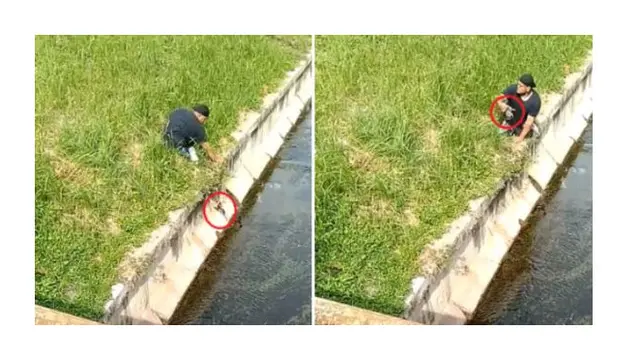 Turun dari Kursi Rodanya, Pria Difabel Ini Buat Netizen Salut dengan Aksinya