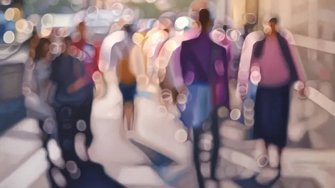 Lukisan Ini Tampilkan Visual yang Dilihat Orang Bermata Rabun