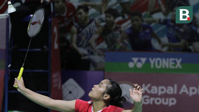 Foto: Putri KW Tumbang, Tunggal Putri Menyisakan Gregoria Mariska Tunjung di Babak 16 Besar Daihatsu Indonesia Masters 2022