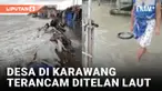 Desa Cemarajaya di Karawang, Jawa Barat, mulai merasakan dampak perubahan iklim layaknya sejumlah wilayah pinggir laut di berbagai belahan bumi lainnya.