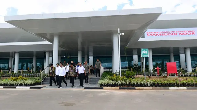 Peresmian Terminal Baru Bandara Syamsudin Noor oleh Presiden Jokowi
