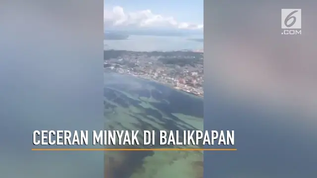 Video yang direkam seorang warga dan menjadi viral di media sosial itu terlihat ceceran minyak tersebut masih mencemari permukaan laut di kawasan teluk balikpapan.