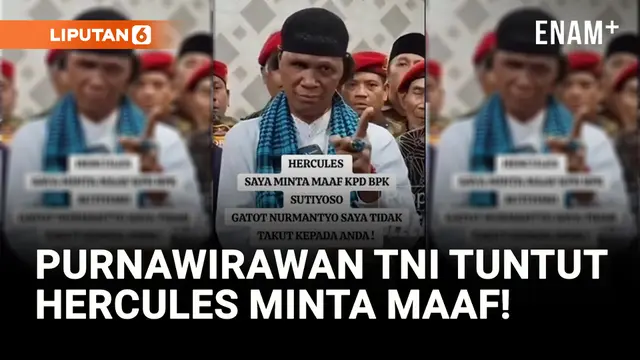 Jenderal Gatot Dihina Hercules, Purnawirawan Tuntut Minta Maaf!
