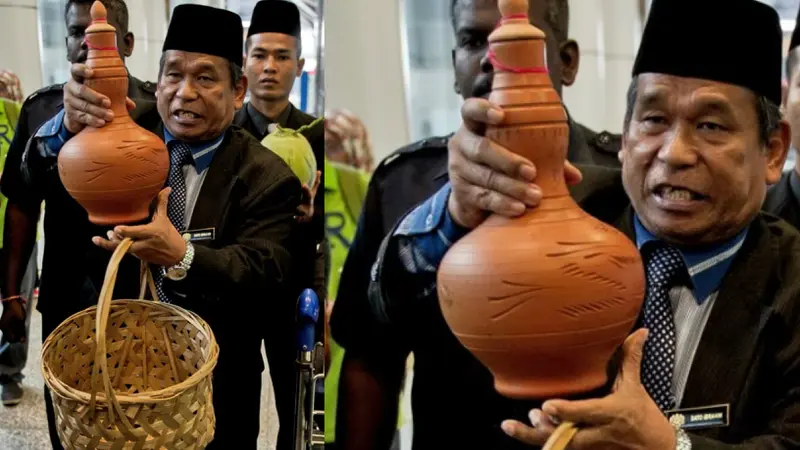 Dukun Malaysia 'Bomoh King of the World', Ibrahim Mat Zin yang kabarnya akan ikut serta dalam pemilu Negeri Jiran. (AFP)