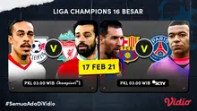 Liga Champions 2020-2021 16 Besar. (Sumber : dok. vidio.com)