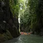 Salah satu spot menarik di Sungai Bahbolon saat menikmati arung jeram