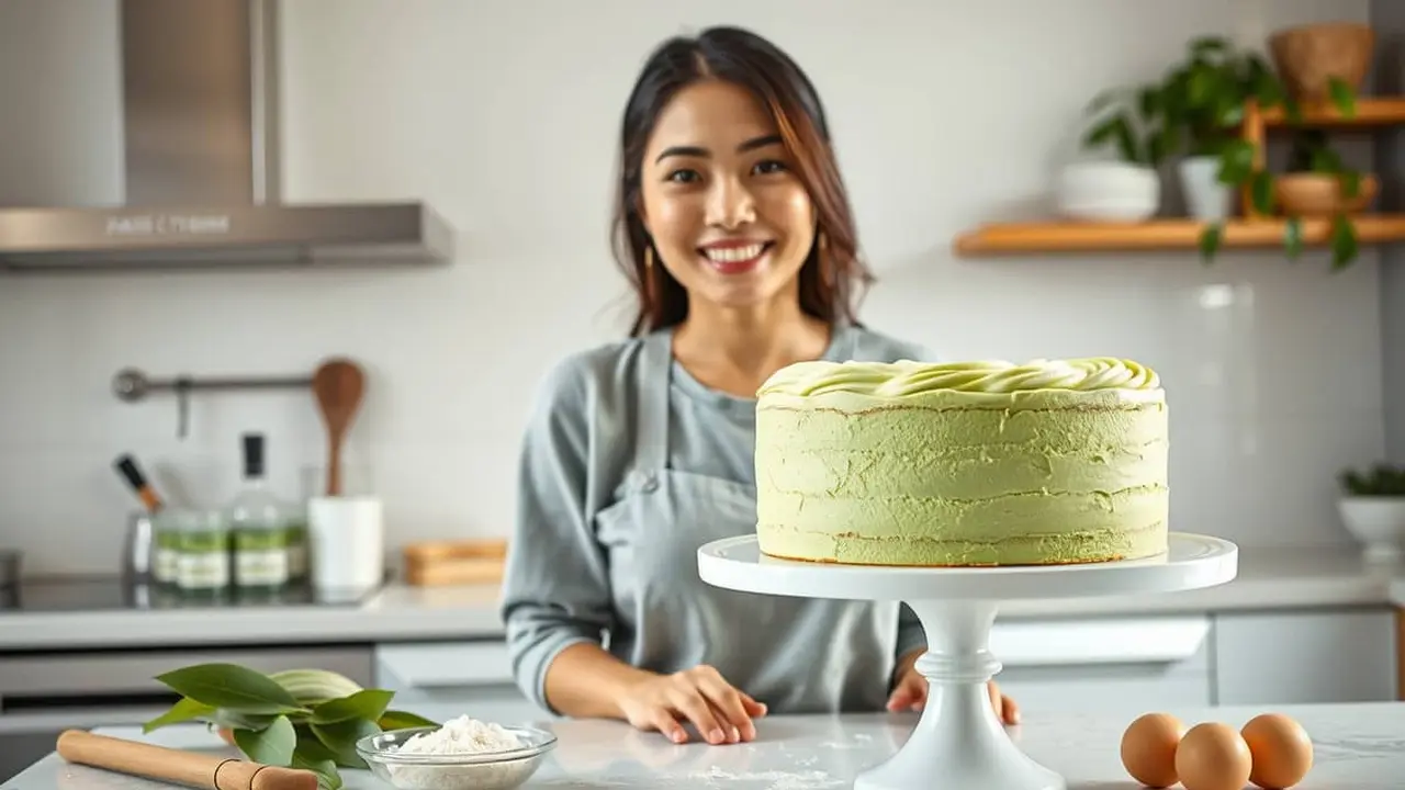 resep bolu pandan