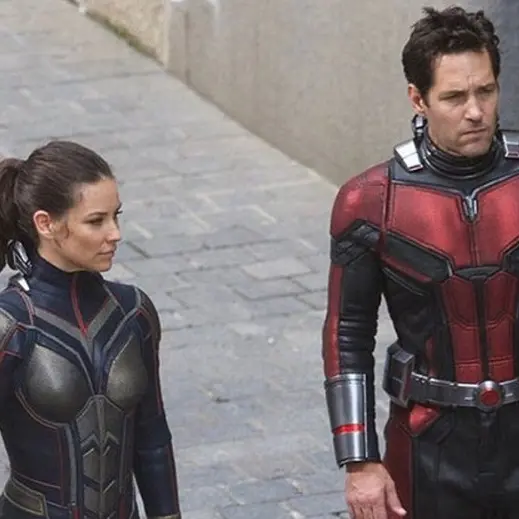 Evangeline Lily dan Paul Rudd di film Ant-Man and the Wasp. foto:  Sciencefiction.com