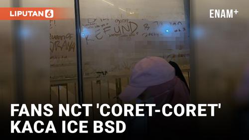 VIDEO: Hina Promotor, Fans NCT 'Coret-coret' Kaca ICE BSD