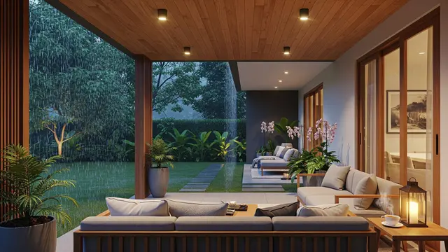 Inspirasi Teras Nyaman untuk Menikmati Hujan di Rumah/Gemini AI