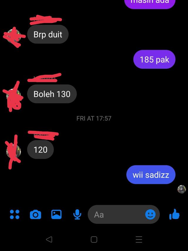 Chat Pembeli Nawar Harga Sadis ke Penjual, Bikin Ikut Kesal. (Sumber: Twitter/thepan_316)