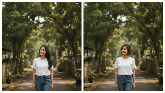 Prompt Gemini AI untuk Coba Gaya Rambut Pendek Wanita