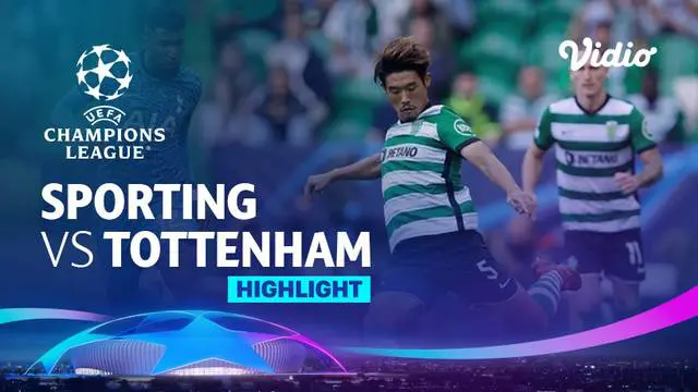 VIDEO: Highlights Liga Champions, Dua Gol Injury Time dari Sporting Lisbon Kalahkan Tottenham Hotspur