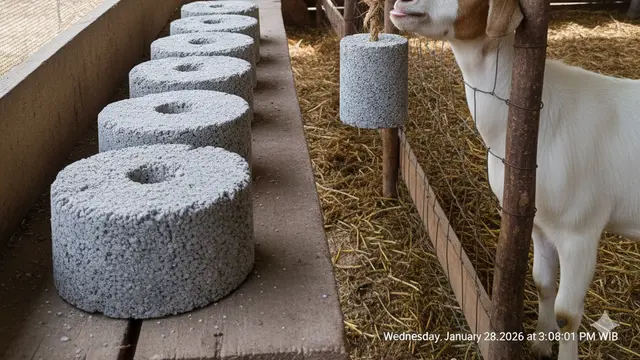 Cara Bikin Mineral Block Rumahan untuk Kambing. AI