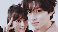Heechul Super Junior - Momo TWICE (sumber: twitter/@heechulfacts)