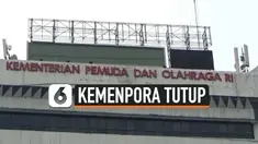 thumbnail kemenpora tutup sebagian