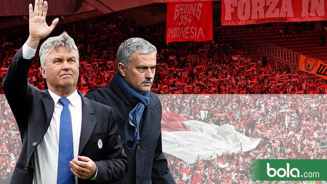 Jose Moourinho dan Guus Hiddink