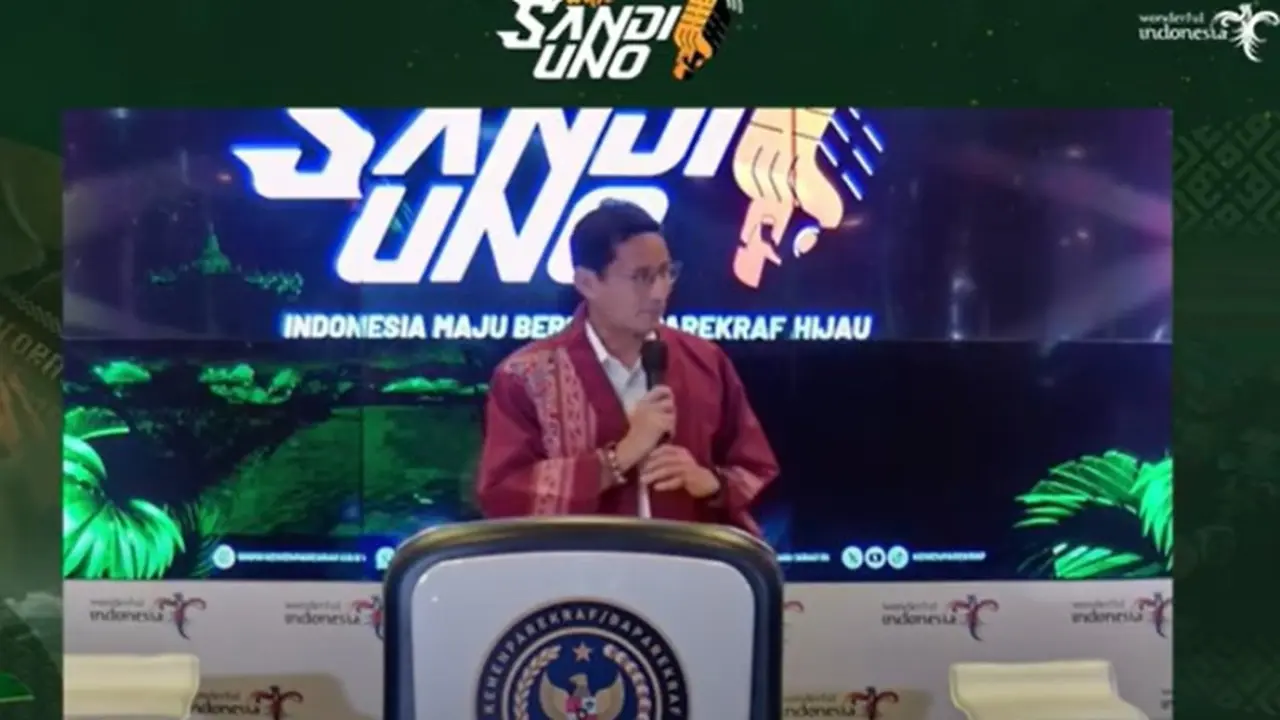 Menparekraf Sandiaga Uno dalam The Weekly Brief with Sandi Uno, Senin, 7 Oktober 2024