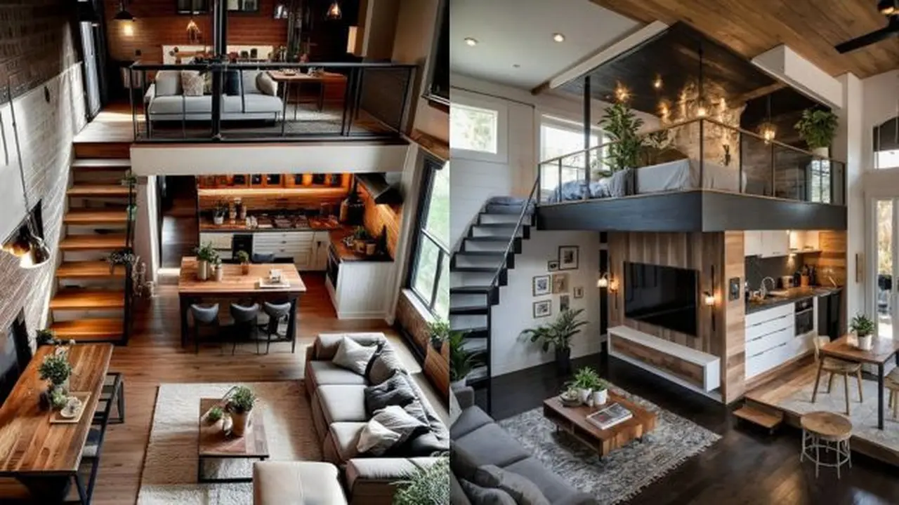 Tata Interior Rumah dengan Mezzanine yang Terlihat Indah Meski Memiliki Ruang Sempit (Foto: Facebook Tinyhousebest)