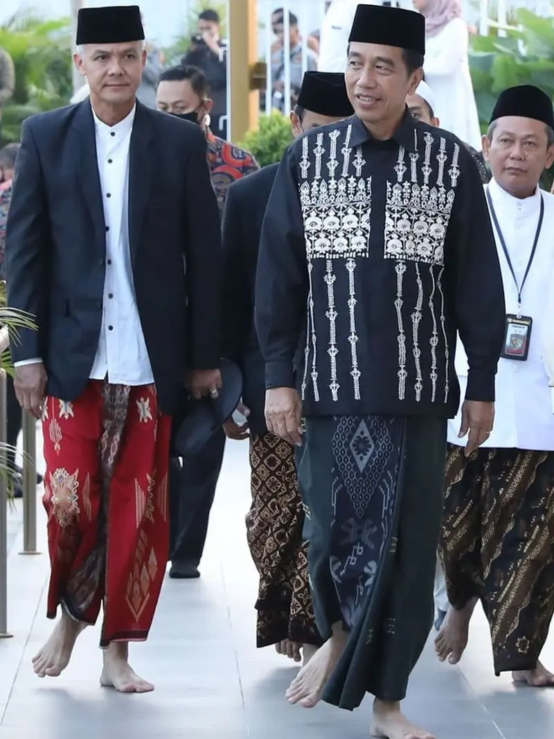 Presiden Jokowi dan Gubernur Jawa Tengah Ganjar Pranowo