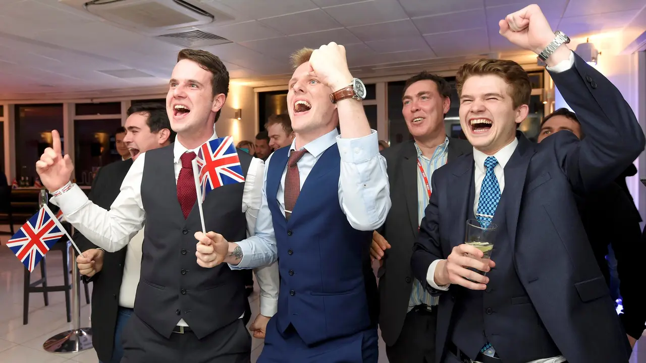 Pendukung kubu 'Leave' Brexit -- menginginkan Inggris lepas dari Uni Eropa. (Reuters)