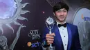 Caesar Hito berhasil menjadi pemenang dalam kategori Aktor Pendamping Paling Ngetop berkat aktingnya di sinetron Anak Langit. (Adrian Putra/Bintang.com)